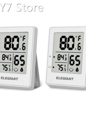 2pcs/set ELEGIANT EOX-3301 Digital Indoor Hygrometer Th