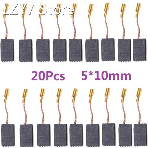 20Pcs Carbon Brushes 5*10*15mm For Electric Motors Bosch 125