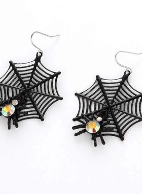 Halloween Earrings skull bones pumpkin spider ghost combina