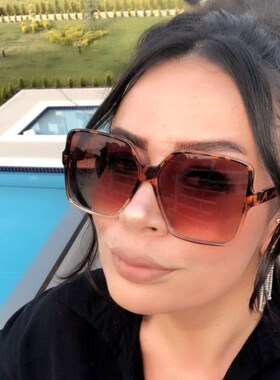 Oversize Sunglasses Gradient Glasses eyeglasses for women 19