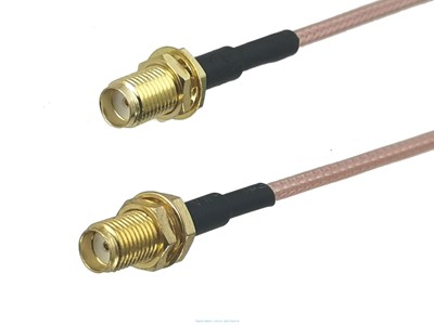 1Pcs RG316 SMA Female Nut to SMA Female Jack Bulkhead Connec