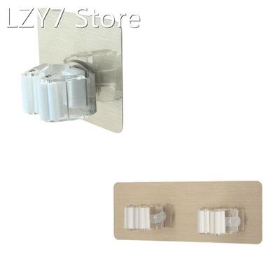 2022 New Wall Mounted Mop Clip Brushbroom Holder Self Adhesi