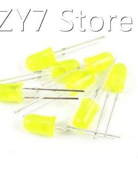1000pcs/lot F5 5MM Round Yellow Color Highlight Diffused Rou