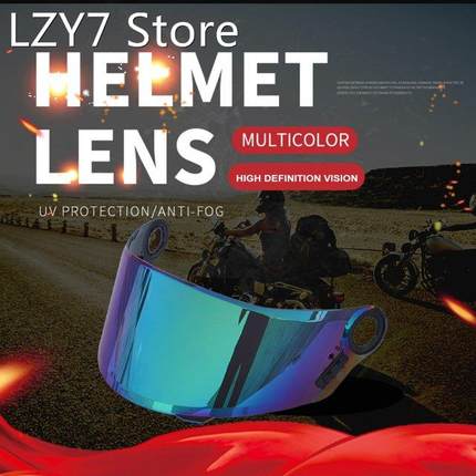Motorcycle Anti-UV Anti-Scratch Wind Shield Helmets Lens Vis