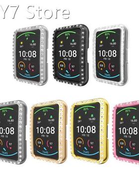 Colorful Rhinestone Bumper Hybrid Shell PC Watch Cover Case