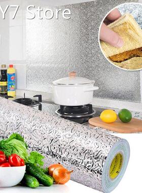 1M/Roll Kitchen Backsplash Wallpaper Stickers Self Adhesive