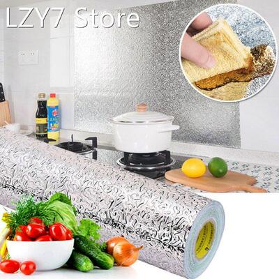 1M/Roll Kitchen Backsplash Wallpaper Stickers Self Adhesive