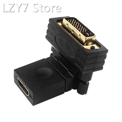Video Adapter HDMI-compatible to DVI 24+1 Convereter Rotatab