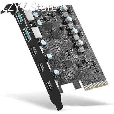 PCIe to USB 3.2 Gen 2 Adapter Card PCI Express Expansion Car