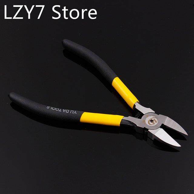 1 pc yellow wire stripper plier diagonal cutting pliers