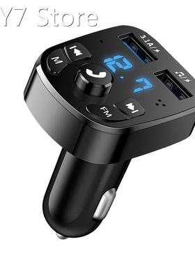 Bluetooth 5.0 Wireless Car kit Handfree LCD FM Transmitter D