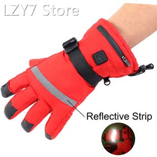 Motorcycle Heated Gloves Touch Screen Winter Warm Skiing Cyc