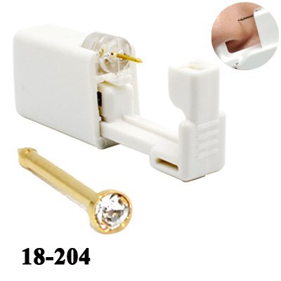 1 nit Disposable Safe Sterile Piercing nit  Gem Nose Studs P