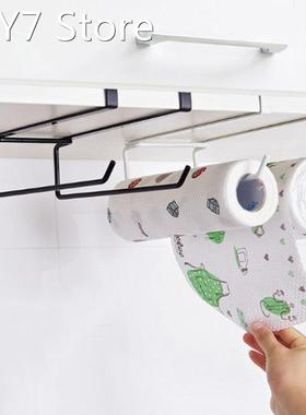 Iron Paper Rack Holder Shelf Kitchen Organizer Cupboard Han
