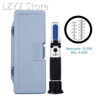 HandHeld Refractometer Bean juice concentration meter 0-25%