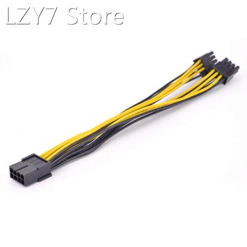 PCIe GPU 8pin to Dual 6+2Pin Power supply Cable PCI express
