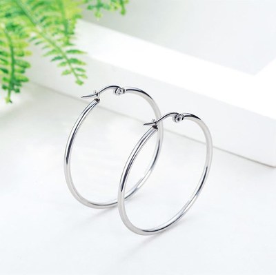 10pcs 15 20 25 40mm 316L Stainless Steel Open Earring Hooks