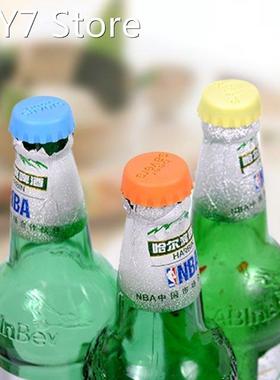 6 Pcs/set Silicone Beer Bottle Cap Reuse Practical Colorful