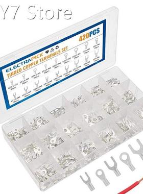 Electrapick 420pcs Electrical Wire Connector Cable Lug Set C