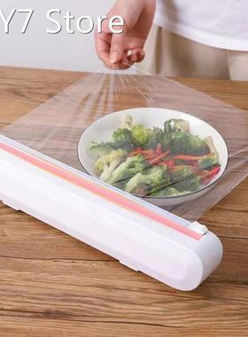 Kitchen Food Wrap Dispenser Cutter Foil Cling Film Wrap Disp