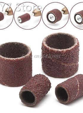 100Pcs 1/2 and 1/4 Sanding Band Sleeves Drum Sandpaper Rub