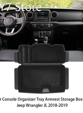 Car Center Console Organizer Tray Armrest Storage Box Fit fo