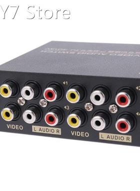 4 Port AV Audio Video RCA 4 Input 1 Output Switcher Switch S