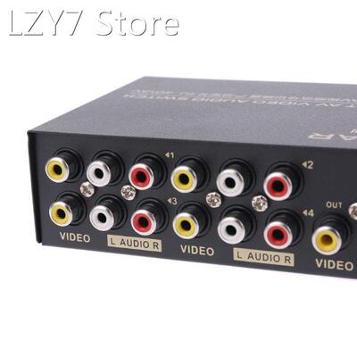 4 Port AV Audio Video RCA 4 Input 1 Output Switcher Switch S