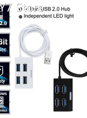 USB 2.0 HUB 4 Ports USB Extension Converter Cable 5GBps High