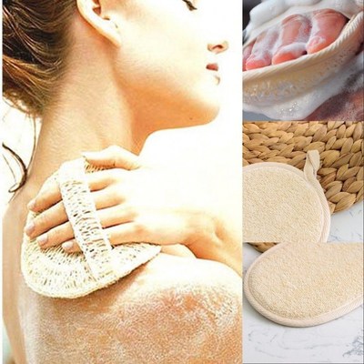 Natural Loofah Bath Shower Sponge Body Scrubber Exfoliator W