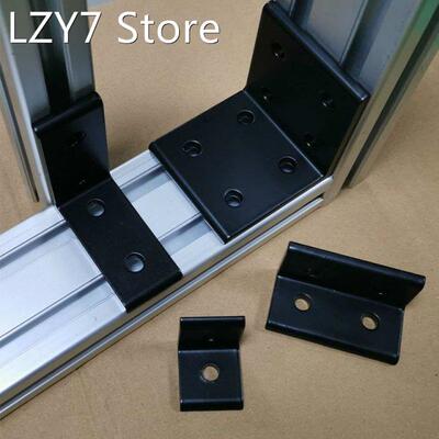 1PC 2020 2040 Black Brackets Corner Fitting Angle Aluminum 3