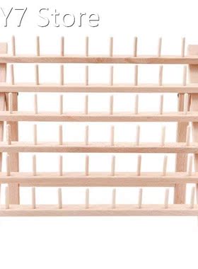 2022 New Foldable Wood Thread Stand Rack Organizer Wall Moun