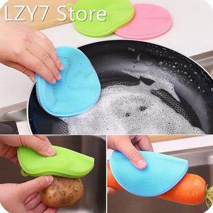 Magic Cleaning Brushes Silicone Dish Bowl Scouring Pad Pot P