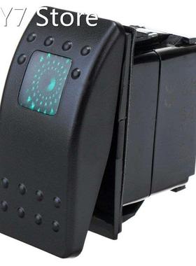 12V 20A Car Boat LED Rocker Switch Green/Amber LED Backlight