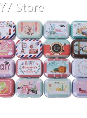Colorful tin box Sealed jar packing boxes jewelry, cand