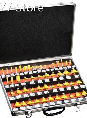Drillforce 50PCS 1/4(6.35mm) Router Bits Set Professional S