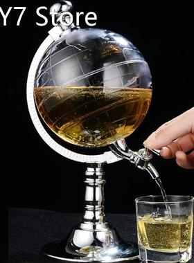 1000cc Globe Shaped Beverage Liquor Dispenser with Funnel Cl