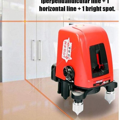 AK435 Laser Level 2 Red Cross Line 1 Point 360 Degree Rotary