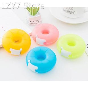 Portable Stationery Donut Cartoon Tape Holder Invisible Kore