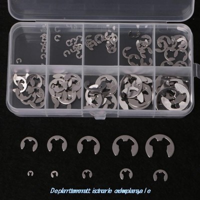 120PCS 1.5mm-10mm E-CliP ASSoRtmEnt Kit REtAining CiRCliP SE