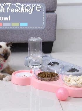 Double Dog Bowl Cat Bowls and Drinkers Pet Bowl for Dogs Cat