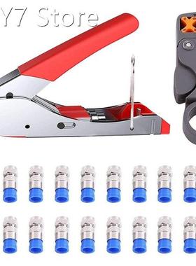 Compression Pliers, Plug Tool Coaxial Cable Stripper RG59/RG
