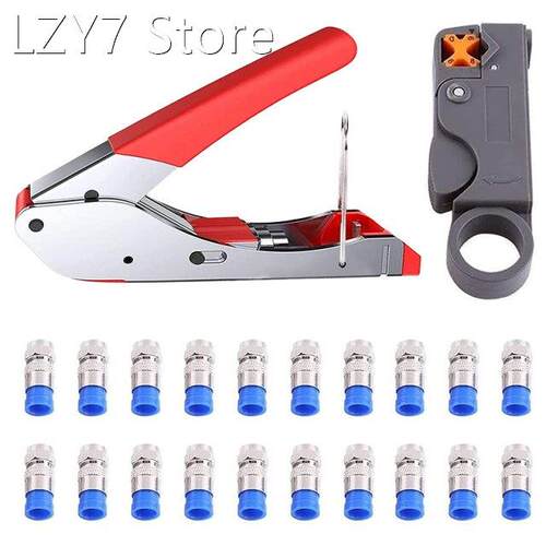 Compression Pliers, Plug Tool Coaxial Cable Stripper RG59/RG