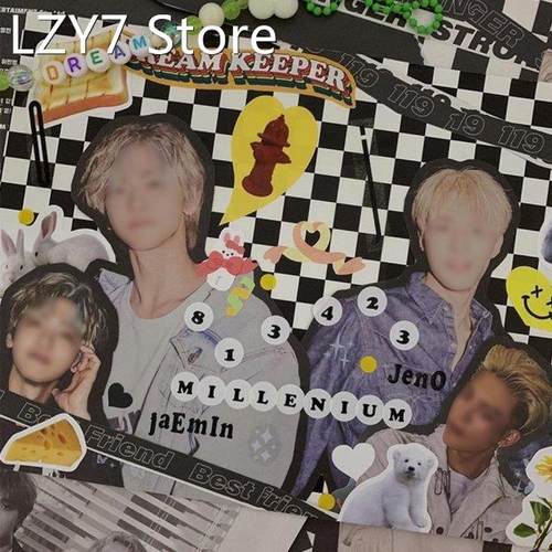 25 Sheets/Set Base Material Paper Stickers Milk Leopard Mate