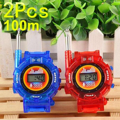 2Pcs Walkie Talkies 10KM Communication Distance Watch Child