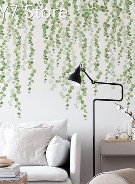 Plants Wall Stickers Green Leaves Wall Decals Wall Paper Diy