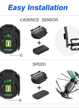 CYCPLS Bike Computer Speedometer ANT+ Speed Cadence Sensor W