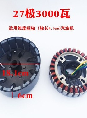 Electric car gasoline extender generator stator pole c 27 co