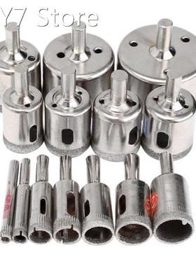 15Pcs Diamond Cutter Hole Drill Bits Set Glass Ceramic Tile
