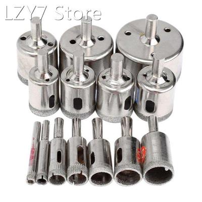 15Pcs Diamond Cutter Hole Drill Bits Set Glass Ceramic Tile